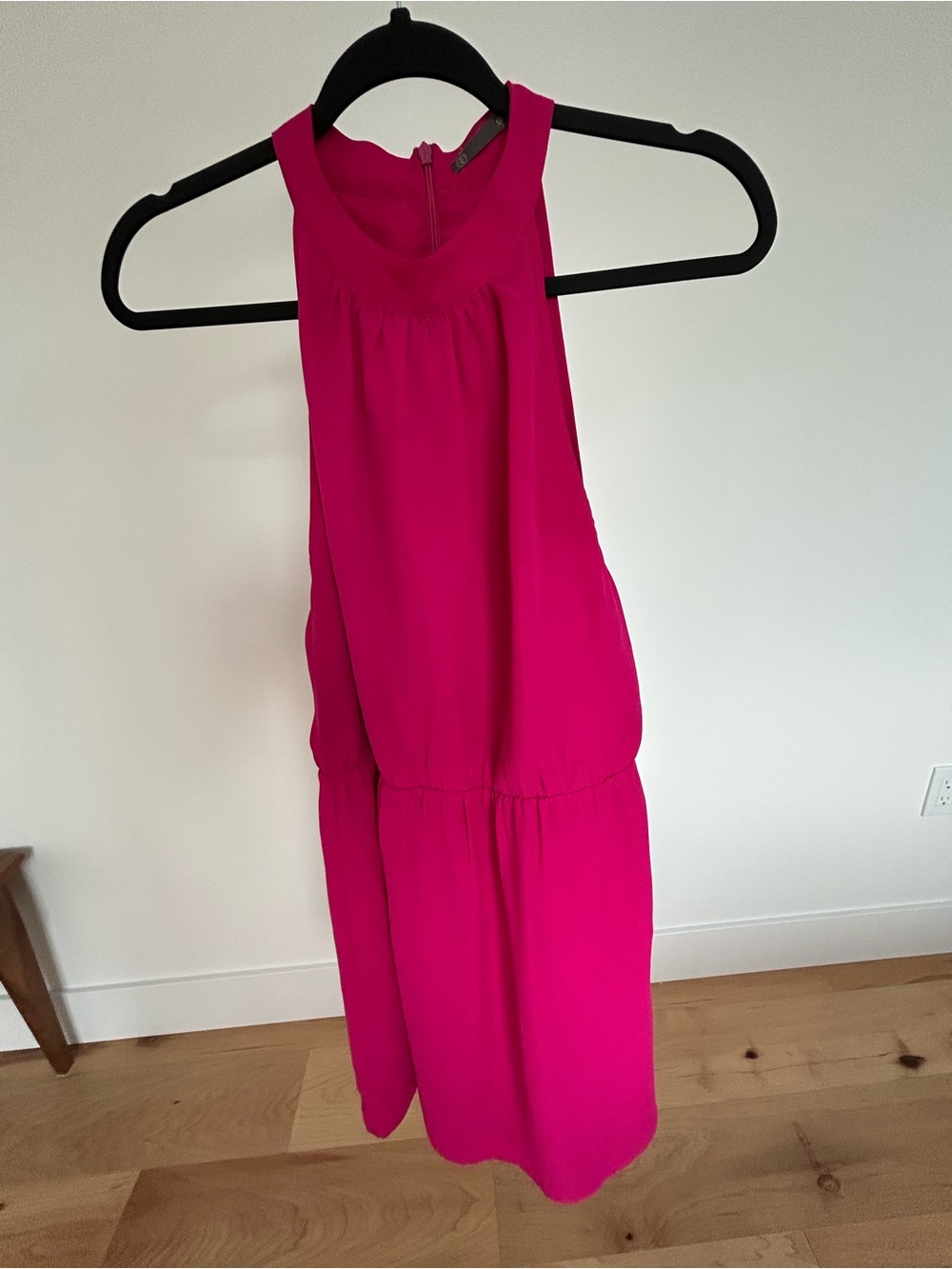 Smart Set Bright Fuchsia Halter Dropped-Waist Dress